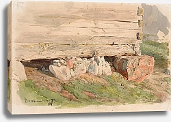 Постер Герсон Войцех Granary foundations in Domaniewo