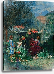 Постер Висконти Элизеу Três meninas no jardim