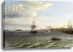 Постер Бирх Томас View of Philadelphia, Looking South on the Delaware River,