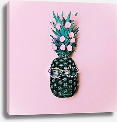 Постер Модный ананас