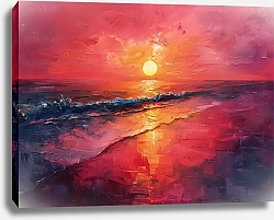 Постер Maroon sunset