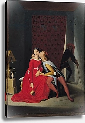 Постер Ингрес Джин Gianciotto Discovers Paolo and Francesca, 1814