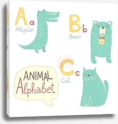 Постер Алфавит с животными - ABC