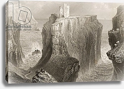 Постер Бартлет Уильям (последователи, грав) Dunseverick Castle, County Antrim, Northern Ireland, 1860s