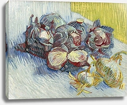 Постер Ван Гог Винсент (Vincent Van Gogh) Red cabbages and onions