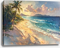 Постер Sunrise on paradise island