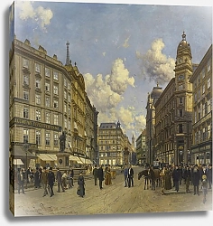 Постер Петрович Ладислав Der Graben im Jahr 1888 in Richtung Stock im Eisen