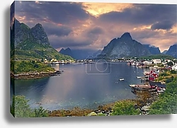 Постер Рейн, Норвегия. 