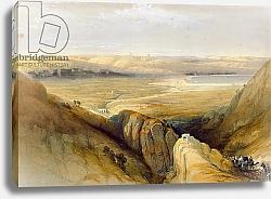 Постер Робертс Давид Jordan Valley, from Volume II of 'The Holy Land' by Louis Haghe, 1842