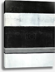 Постер Чёрно-белая абстракция с полосами