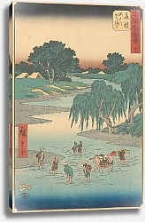 Постер Утагава Хирошиге (яп) Fujieda