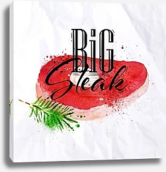 Постер Большой стейк