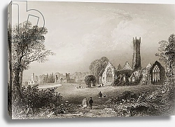 Постер Бартлет Уильям (последователи, грав) Augustinian Abbey at Adare, County Limerick, Ireland, 1860s