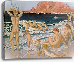 Постер Дени Морис Beach Scene with a Boat