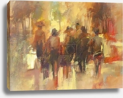 Постер Люди на солнечной улице