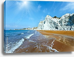 Постер Греция, Каталония. Солнечный пляж