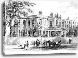 Постер Школа: Английская 19в. North west view of Camelford House, 1850