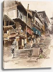 Постер Блум Роберт Фредерик A Street In Ikao, Japan II