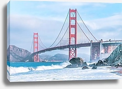 Постер Заливные мечты у Золотых Врат, Сан-Франциско