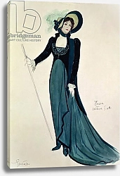 Постер Школа: Итальянская 19в Costume design for Tosca, from the opera 'Tosca' by Puccini