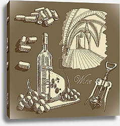 Постер Винная коллекция №3