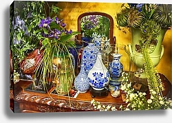 Постер Голландия. В цветочном магазине