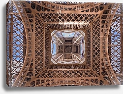 Постер Эйфелева башня, вид снизу, Париж, Франция