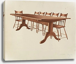 Постер Кронк Лон Shaker Table and Chairs