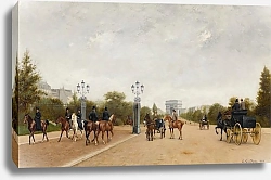 Постер Гранжан Эдмон L’avenue du bois de Boulogne