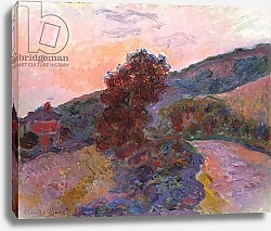 Постер Моне Клод (Claude Monet) Coucher de soleil à Giverny, 1886
