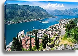 Постер Вид на Котор из крепости Святого Иоанна