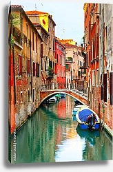 Постер Италия. Венеция. Узкие каналы