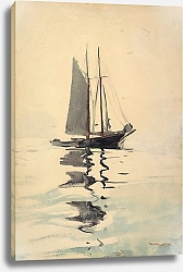 Постер Хомер Уинслоу Двухмачтовая шхуна с Дори