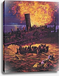 Постер Школа: Английская 20в. The sinking of the Llandovery Castle