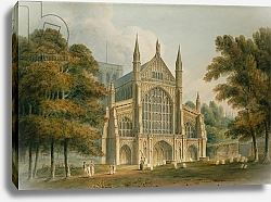 Постер Буклер Джон (акв) Winchester Cathedral: The Facade from the North-West, 1801