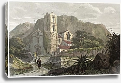 Постер Santa Croce church old view,  Sicily. Created by De Wint and Cooke,  publ. in London, 1821. Ed. on S