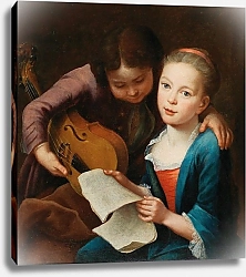 Постер Эйхлер Старший Готфрид Two Children Making Music