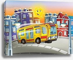 Постер Автобус и солнышко