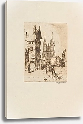 Постер Шимон Тавик Староместская ратуша с Тынским кафедральным собором