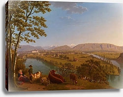 Постер Бидерманн Йоханн Genève, confluence du Rhône et de l’Arve