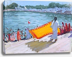 Постер Макара Эндрю (совр) Drying Sari, Pushkar