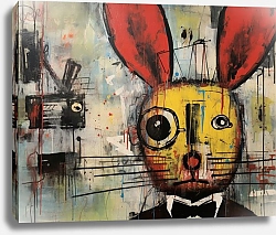 Постер Bizarre animals. Rabbits