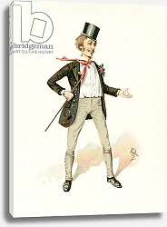 Постер Кларк Джозеф Mark Tapley, illustration from 'Character Sketches from Charles Dickens', c.1890
