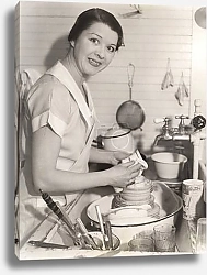 Постер Светлый момент у раковины