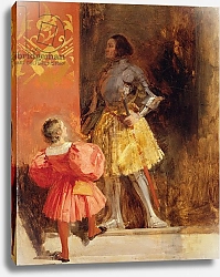 Постер Бонингтон Ричард A Knight and Page, c.1826