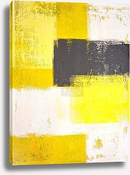 Постер Желтый, белый и серый