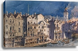 Постер Хоффбауер Федор La Cité entre le pont Notre Dame et le pont au Change en 1621