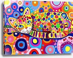 Постер Dotted animals. Cats №10