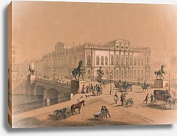 Постер Шарлеман Йозеф Вид На Аничков Мост, Санкт-Петербург