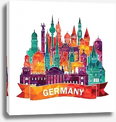 Постер Германия, коллаж